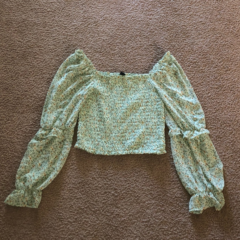 Wild Fable Green Floral shirt